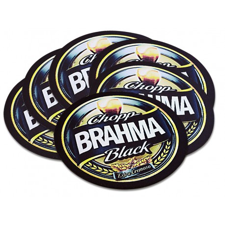 Kit Porta Copos Brahma Black - (bolacha)