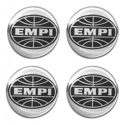 Adesivo Resinado Emblema Centro Roda 45mm EMPI - Preto