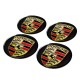 Adesivo Resinado Emblema Centro Roda 45mm Porsche (4) - Preto