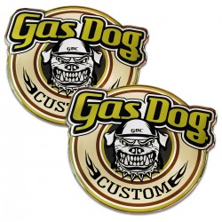 Adesivo Resinado GAS DOG Custom