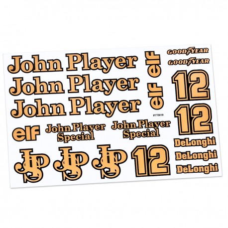 Cartela Adesivos John Player Special
