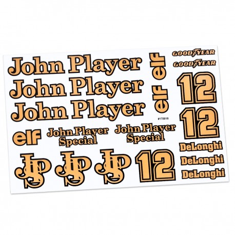 Cartela Adesivos John Player Special