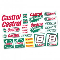 Cartela Adesivos Monster Castrol Racing