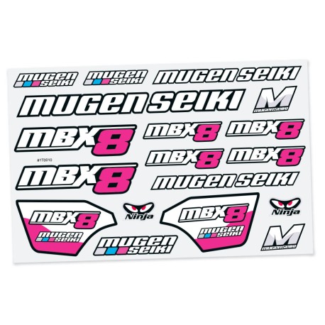 Cartela Adesivos Mugen MBX8 Pink