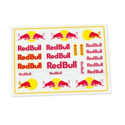 Cartela Adesivos Bolha Red Bull Escala 1/24