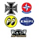 Pack 5 Adesivos Internos p/ Vidro Old School / My Toy / Moon / Empi / Motor Old