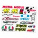 Cartela Adesivos Moto GP 01