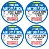 Kit 04 Adesivos - Aviso Torneira Automática 10cm