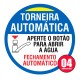 Kit 04 Adesivos - Aviso Torneira Automática 10cm