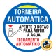 Kit 04 Adesivos - Aviso Torneira Automática 10cm