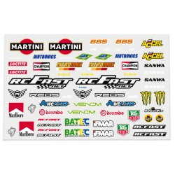 Cartela Adesivo Recortado P/ Bolha Automodelo Mix 04