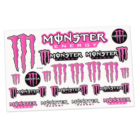 Cartela Adesivo Recortado Bolha Monster Pink