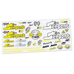 Cartela Adesivo Recortado Bolha Serpent Vintage Amarelo