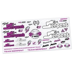 Cartela Adesivo Recortado Bolha Serpent Vintage Roxo