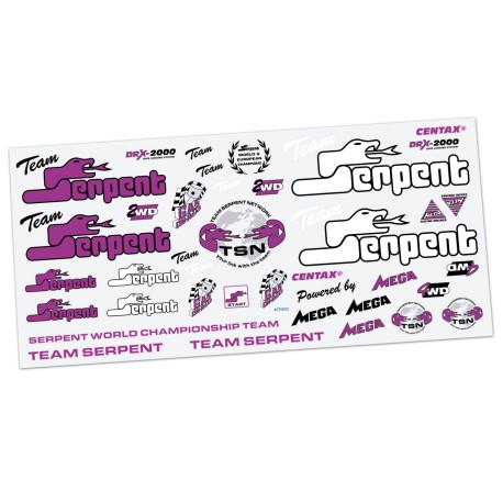 Cartela Adesivo Recortado Bolha Serpent Vintage Roxo