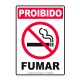 Kit 10 Adesivos Proibido Fumar