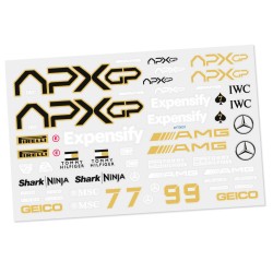 Cartela Adesivo Recortado Bolha APX GP