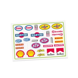 Cartela Adesivo Recortado Bolha Mix 01 Escala 1/24