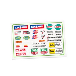 Cartela Adesivo Recortado Bolha Mix 05 Escala 1/24