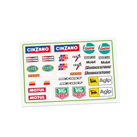 Cartela Adesivo Recortado Bolha Mix 05 Escala 1/24