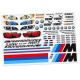 Cartela Adesivo Recortado Bolha BMW 1/5 Big Scale