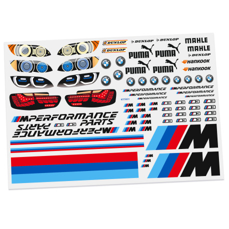 Cartela Adesivo Recortado Bolha BMW 1/5 Big Scale