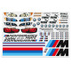 Cartela Adesivo Recortado Bolha BMW 1/5 Big Scale