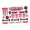 Cartela Adesivo Recortado Bolha Monster Red