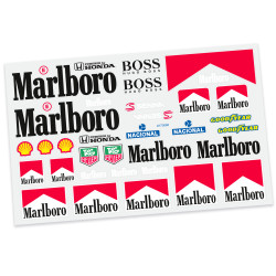 Cartela Adesivo Recortado Bolha Marlboro