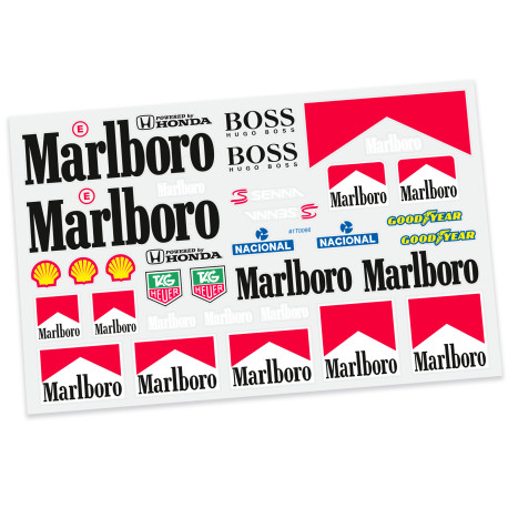 Cartela Adesivo Recortado Bolha Marlboro